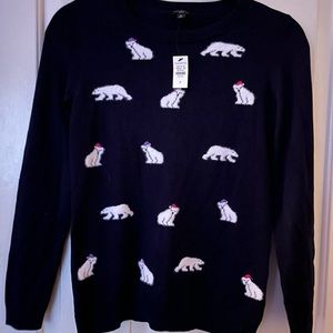 Women’s Talbots Polar Bear Lightweight Sweater Size Petite NWT